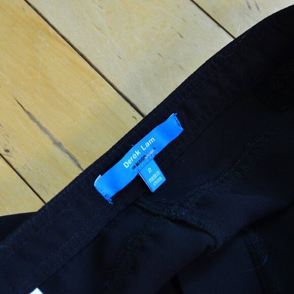 Derek Lam Womens Size 2 Pleated Ankle Trouser Pants Tapered Leg Black - Picture 4 of 7